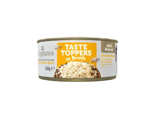 APPLAWS DOG LATA TOPPER POLLO EN CALDO 156GR