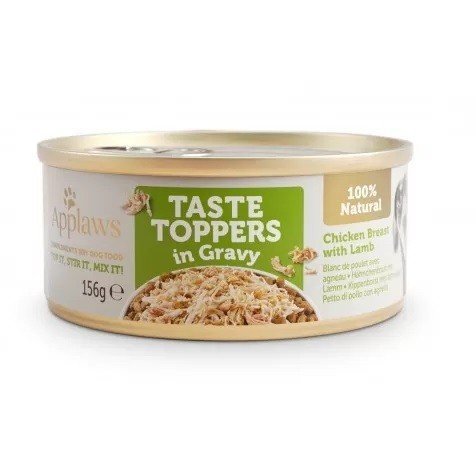 APPLAWS DOG LATA TOPPER POLLO Y CORDERO EN SALSA 156GR