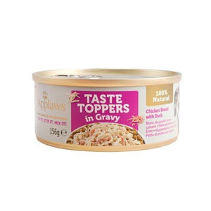 APPLAWS DOG LATA TOPPER POLLO Y PATO EN SALSA 156G