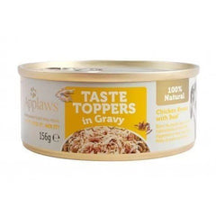 APPLAWS DOG LATA TOPPER POLLO Y TERNERA EN SALSA 156GR