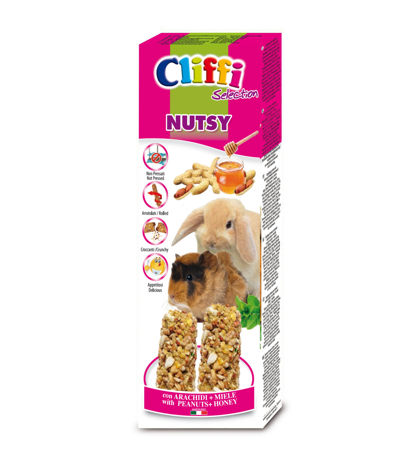 BARRITAS CONEJO/COBAYA NUTSY 2PZ/110GR.CLIFFI