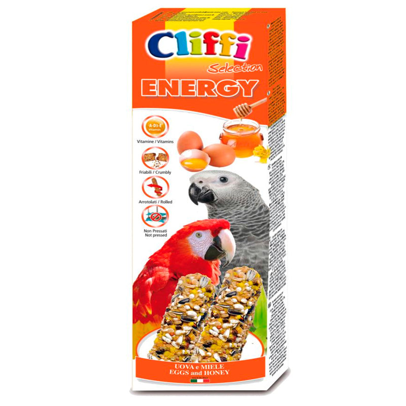 BARRITAS GRANDE LORO HUEVO/MIEL 2PZ/150GR CLIFFI