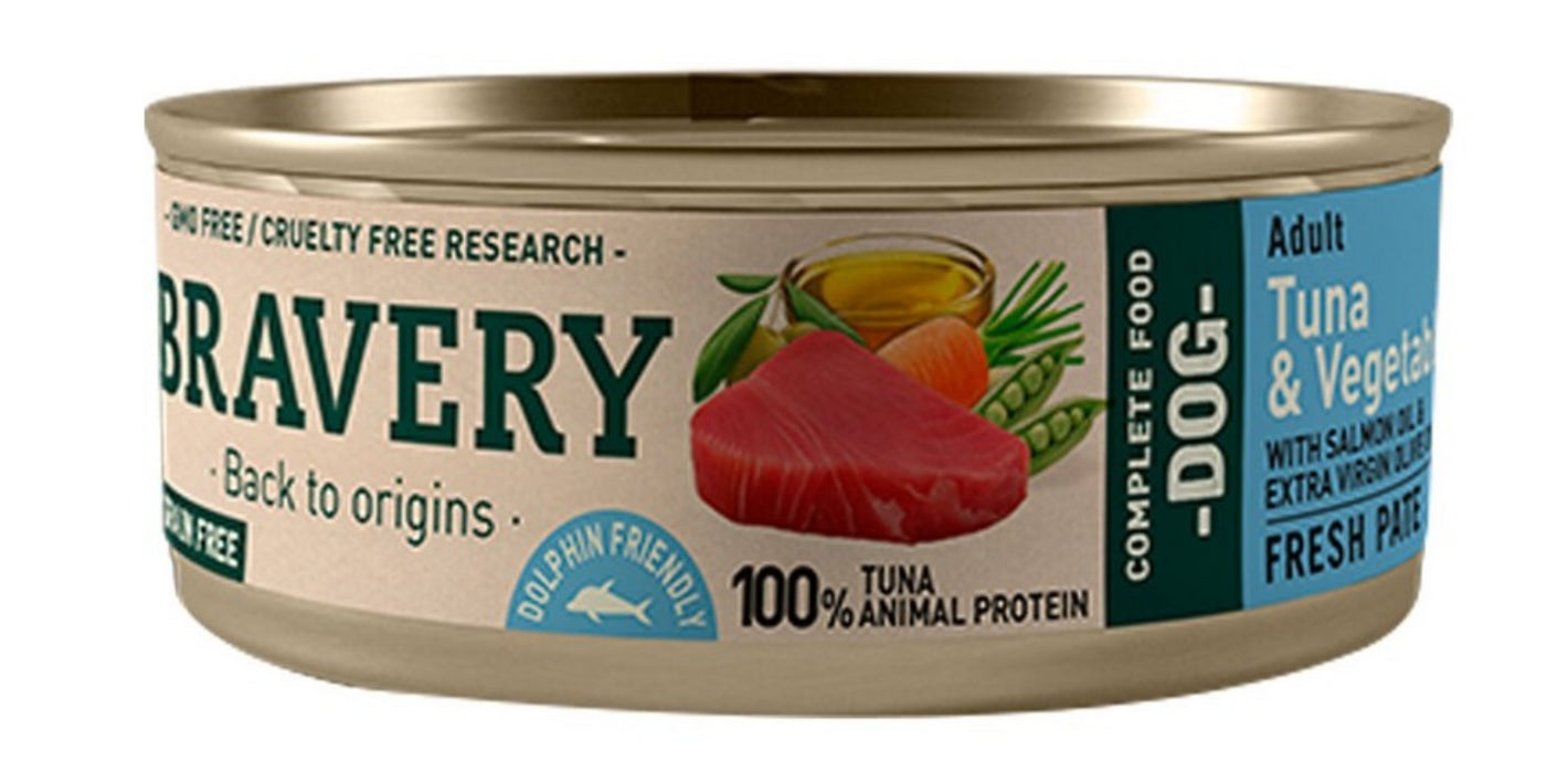 BRAVERY DOG ADULT ATUN 80GR