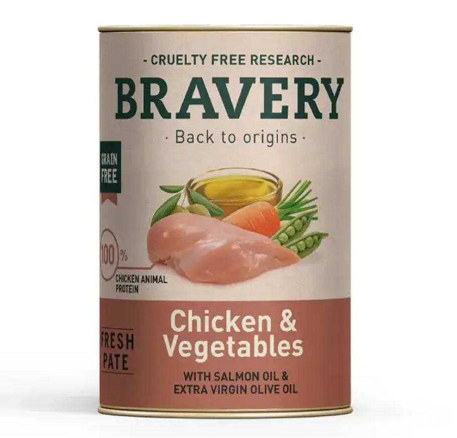 BRAVERY DOG ADULT POLLO 290GR