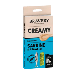 BRAVERY CREAMY SARDINE & SEAWEED 4X14GR