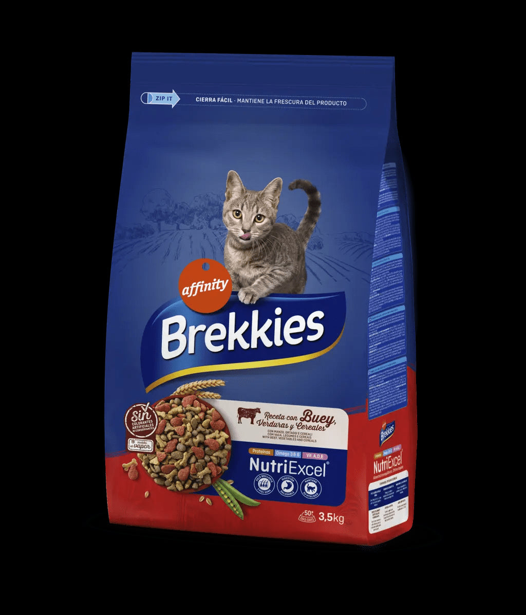 BREKKIES CAT MIX BUEY 3,5KG