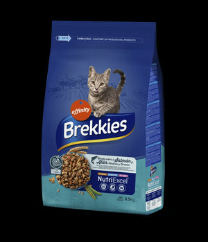 BREKKIES CAT MIX SALMON 3,5KG