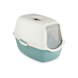 CAT TOILET ECO BAILEY BLANCO Y VERDE AGUA