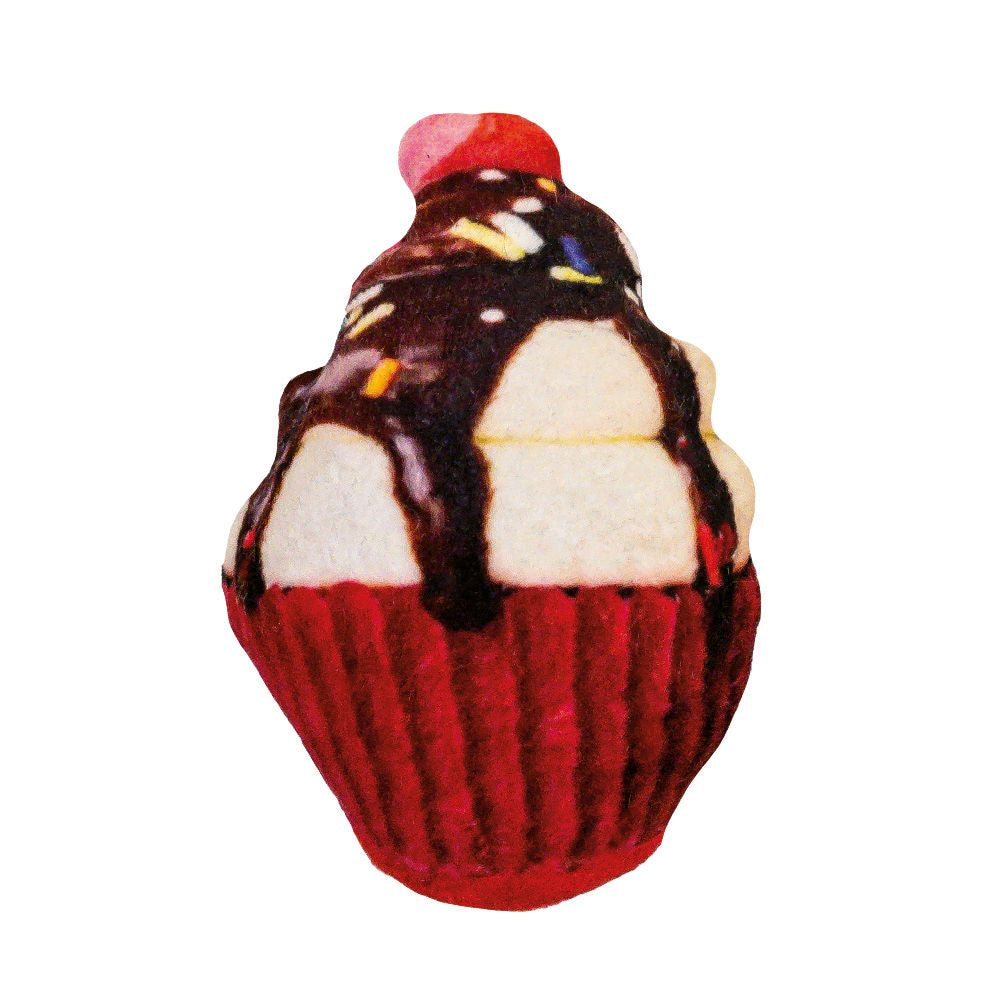 CAT TOY BAKERY CUPCAKE MARRON CATNIP 7CM