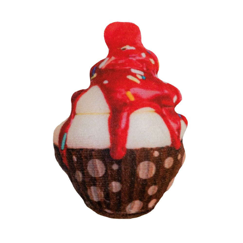 CAT TOY BAKERY CUPCAKE ROSA CATNIP 7CM