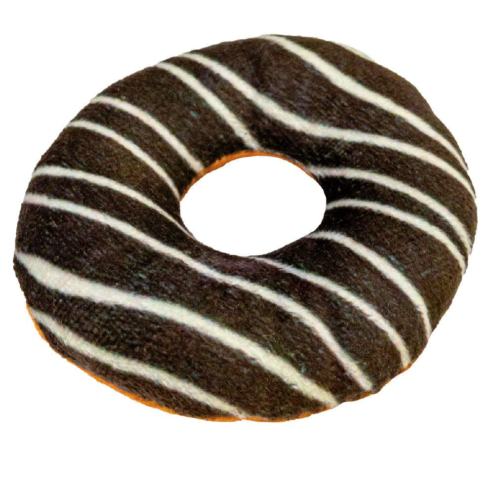 CAT TOY BAKERY DONUT MARRON CATNIP 9CM