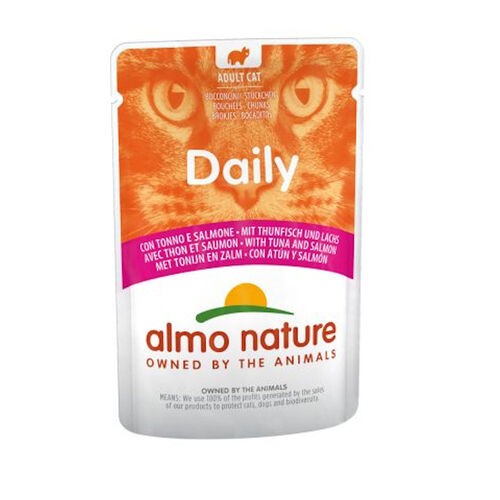 CAT WET DAILY BOCADITOS ATUN Y SALMON 70GR