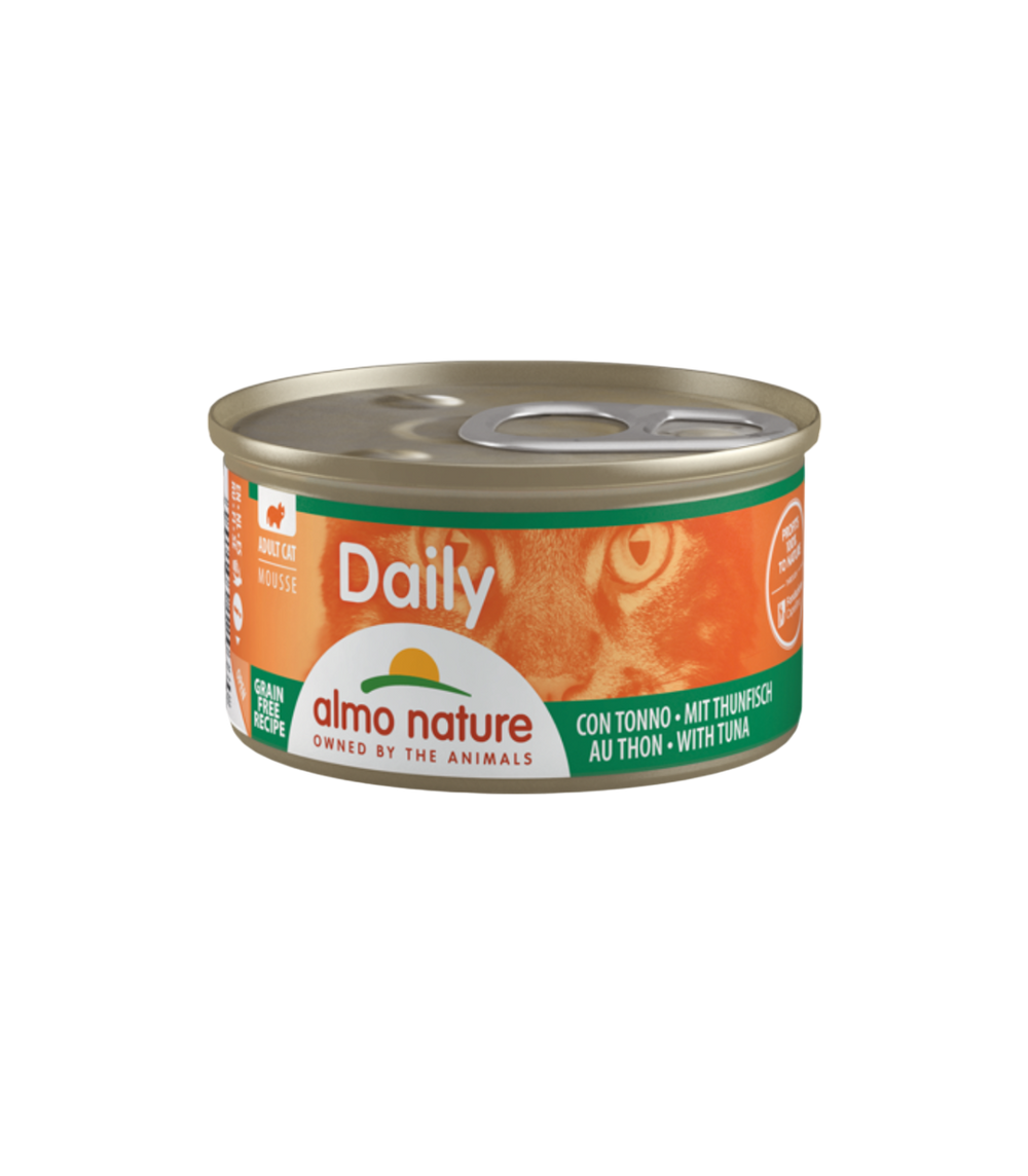 CAT WET DAILY GRAIN FREE MOUSSE ATUN 400GR