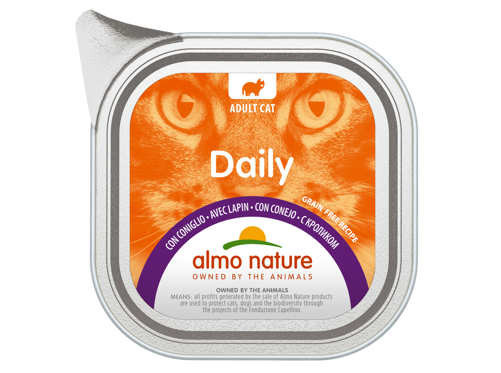 CAT WET DAILY GRAIN FREE MOUSSE CONEJO 100GR