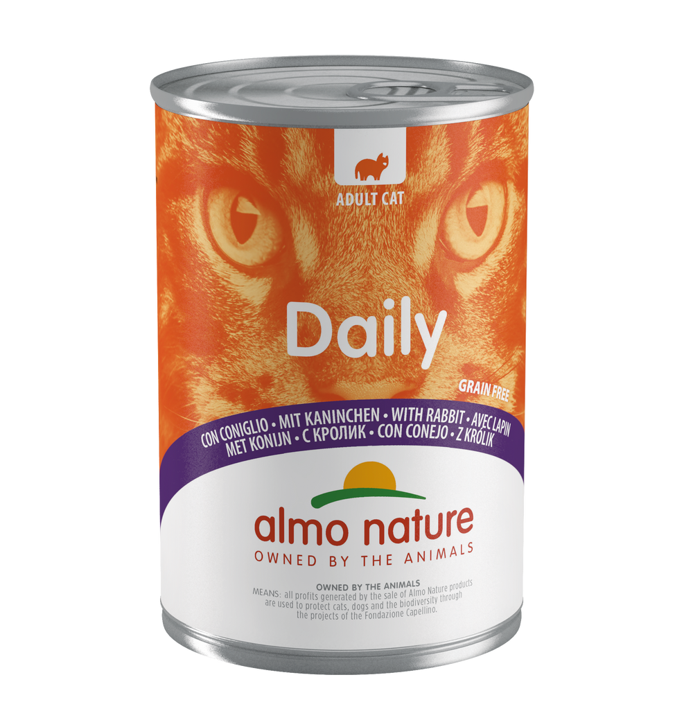 CAT WET DAILY GRAIN FREE MOUSSE CONEJO 400GR