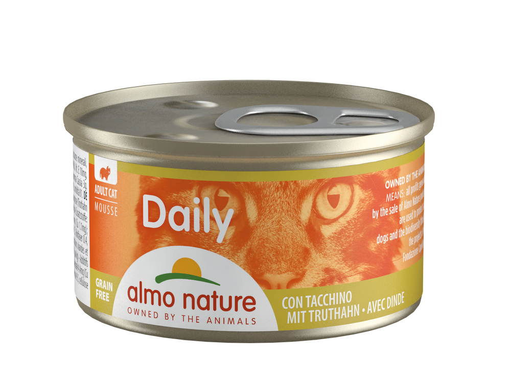 CAT WET DAILY GRAIN FREE MOUSSE PAVO 85GR