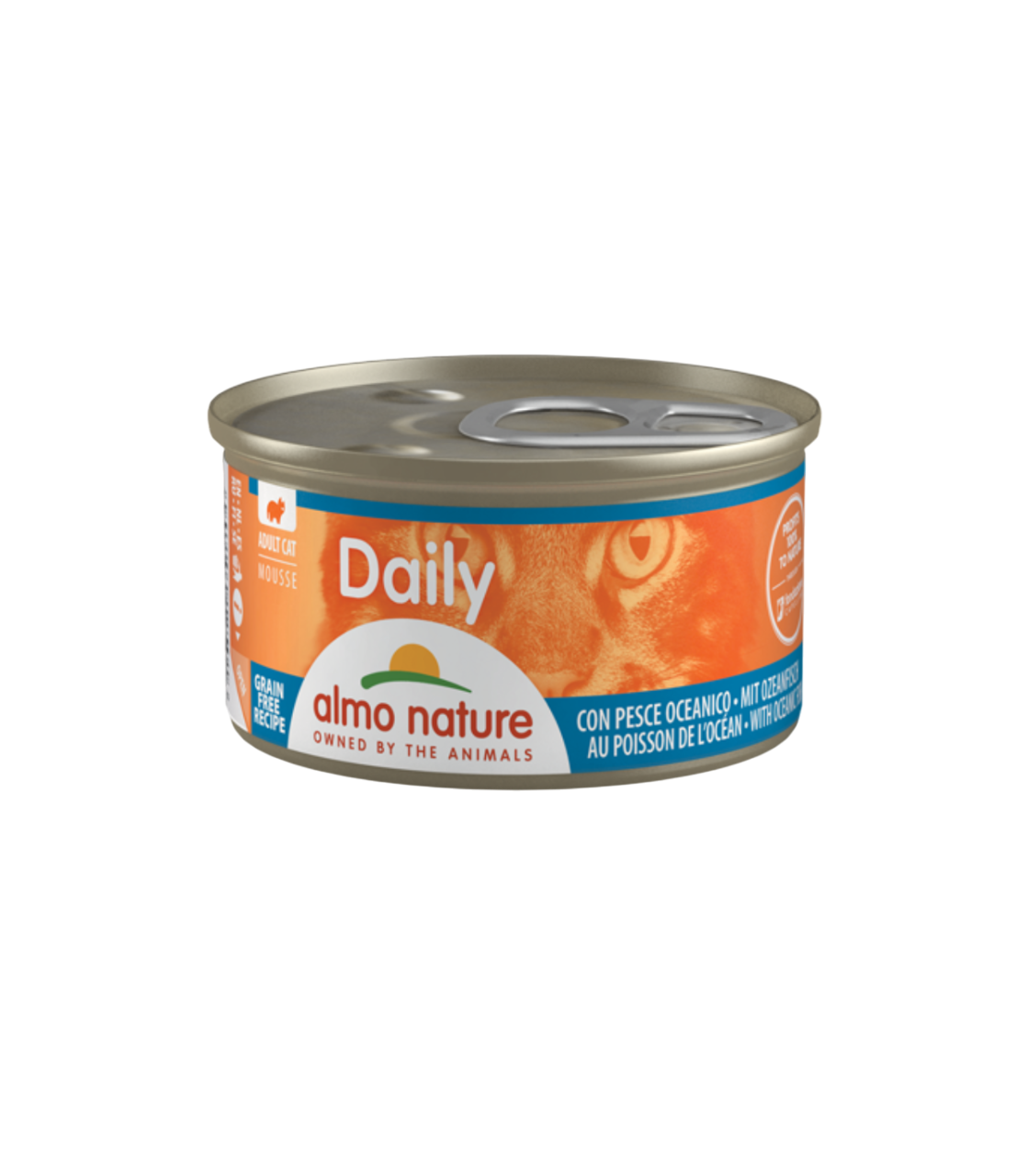 CAT WET DAILY GRAIN FREE MOUSSE PESCADO DEL OCEANO 85GR
