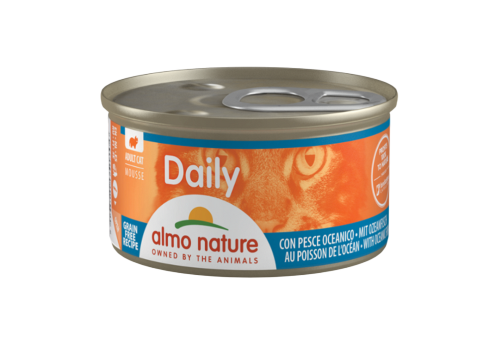 CAT WET DAILY GRAIN FREE MOUSSE PESCADO DEL OCEANO 85GR