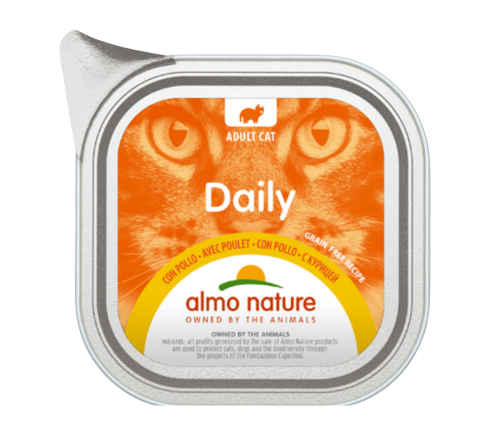 CAT WET DAILY GRAIN FREE MOUSSE POLLO 100GR