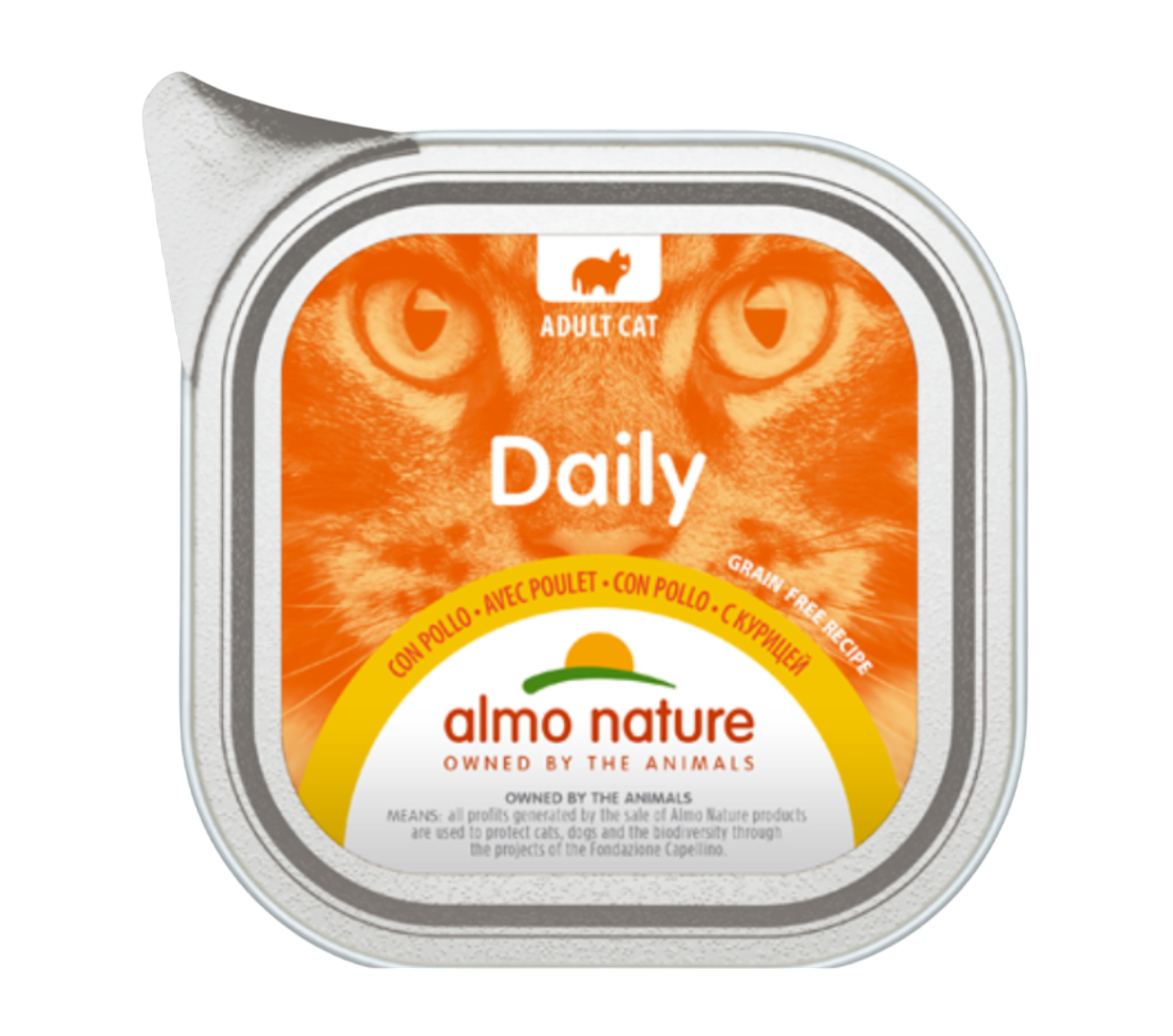 CAT WET DAILY GRAIN FREE MOUSSE POLLO 100GR