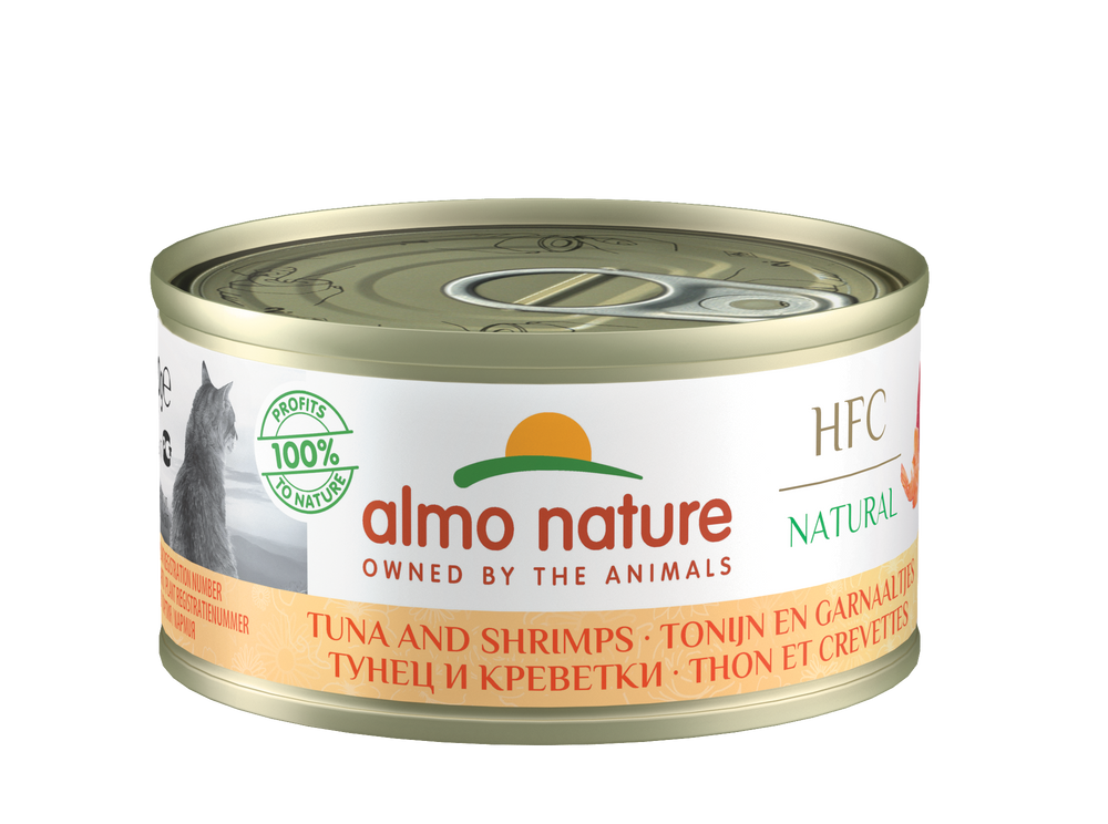 CAT WET HFC NATURAL ATUN Y GAMBAS 70GR