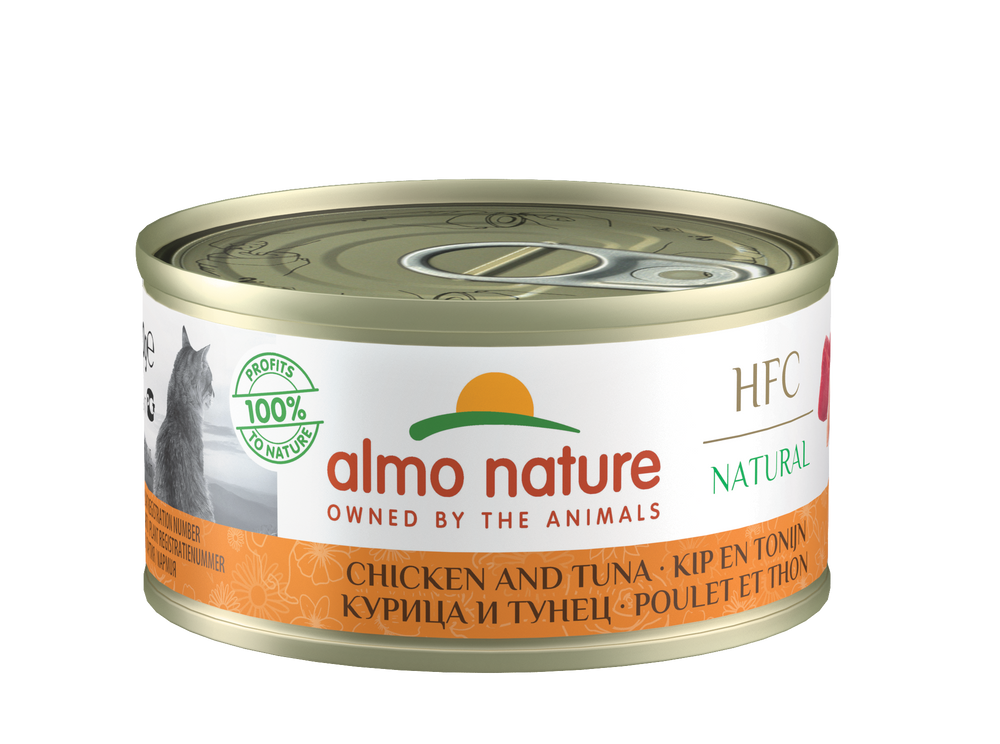 CAT WET HFC NATURAL POLLO Y ATUN 70GR