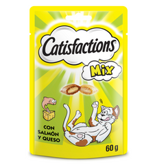 CATISFACTIONS FELINE MIXTO SALMON QUESO 60GR