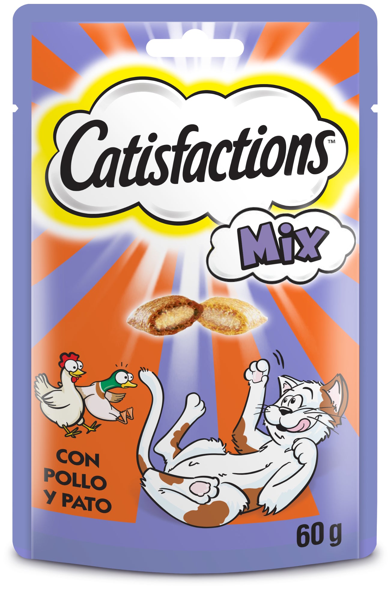 CATISFACTIONS MIX 60GR POLLO Y PATO