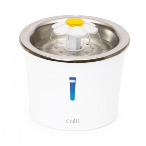 CATIT BEBEDERO FUENTE FLOR ACERO INOXIDABLE 3LTS
