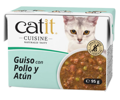 CATIT CUISINE GUISO CON POLLO Y ATUN 95GR