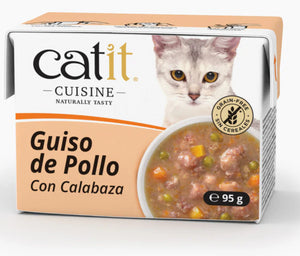 CATIT CUISINE GUISO DE POLLO CON CALABAZA 95GR