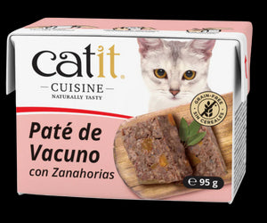 CATIT CUISINE PATE DE VACUNO CON ZANAHORIA 95GR