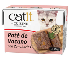 CATIT CUISINE PATE DE VACUNO CON ZANAHORIA 95GR