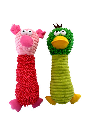 CERDITO O PATO DE PELUCHE CON SONIDO 32 CM