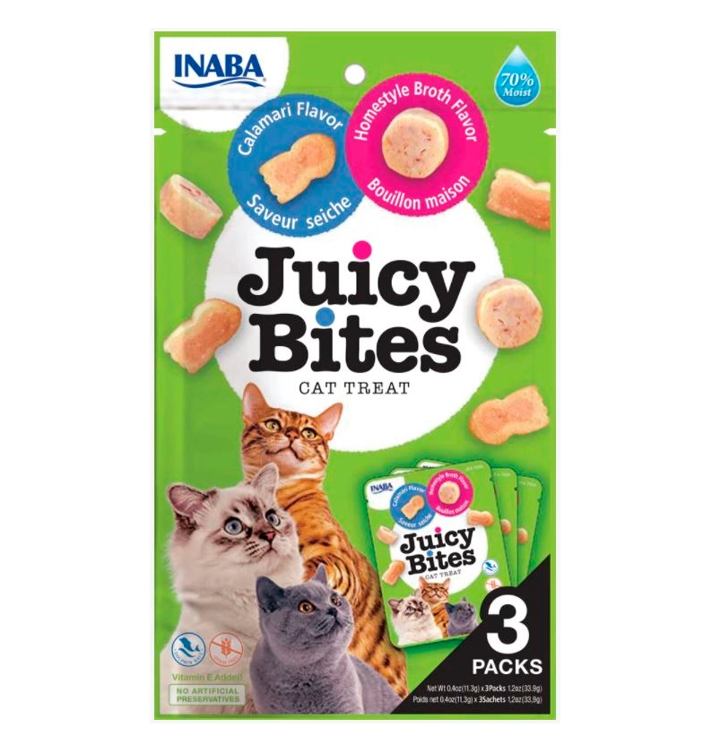 CHURU CAT JUICY BITES CALAMAR CALDO 3X11GR