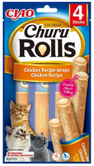 CHURU CAT ROLLS RECETA DE POLLO 4X10GR