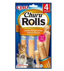 CHURU CAT ROLLS RECETA DE POLLO 4X10GR