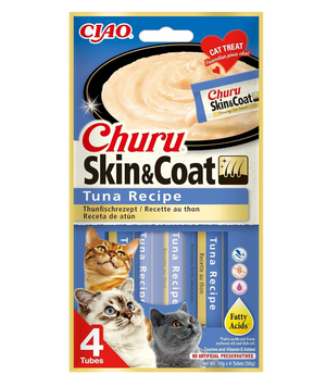 CHURU CAT SKIN&COAT RECETA DE ATUN 4X15GR