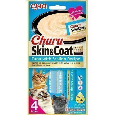 CHURU CAT SKIN&COAT RECETA DE ATUN CON VIEIRA4X15GR