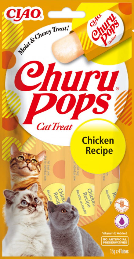 CHURU POPS RECETA DE POLLO 4X15GR