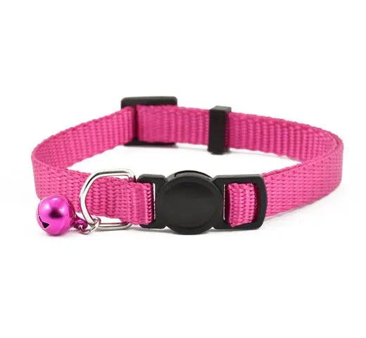 COLLAR GATO BASIC FUCSIA 10MMX22-33CM