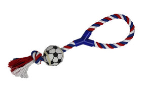 CUERDA 43 CM CON ASA Y PELOTA DE FUTBOL