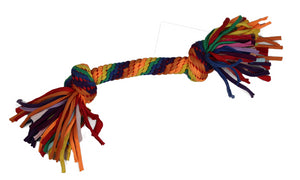 CUERDA ARCO-IRIS CON 2 NUDOS 46 CM