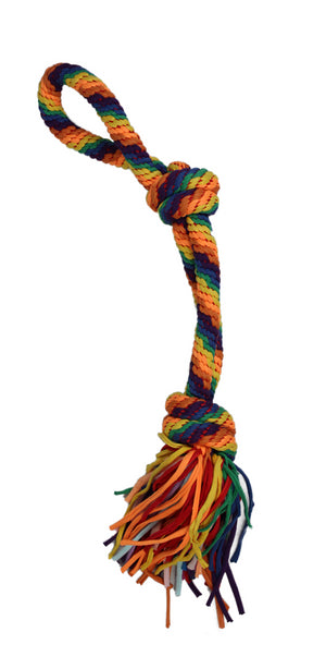 CUERDA ARCO IRIS CON 2 NUDOS Y ASA 66 CM