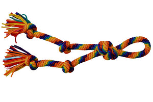 CUERDA ARCO IRIS CON 5 NUDOS 60CM