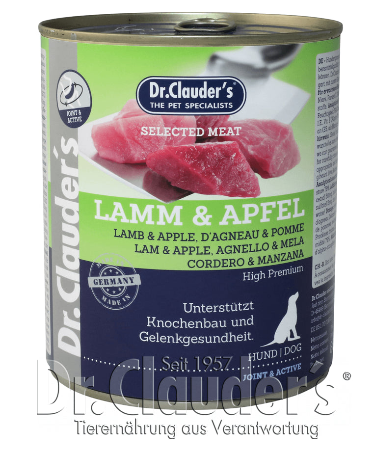 DR CLAUDERS DOG WET JOINT&ART CORDERO Y MANZANA 800GR
