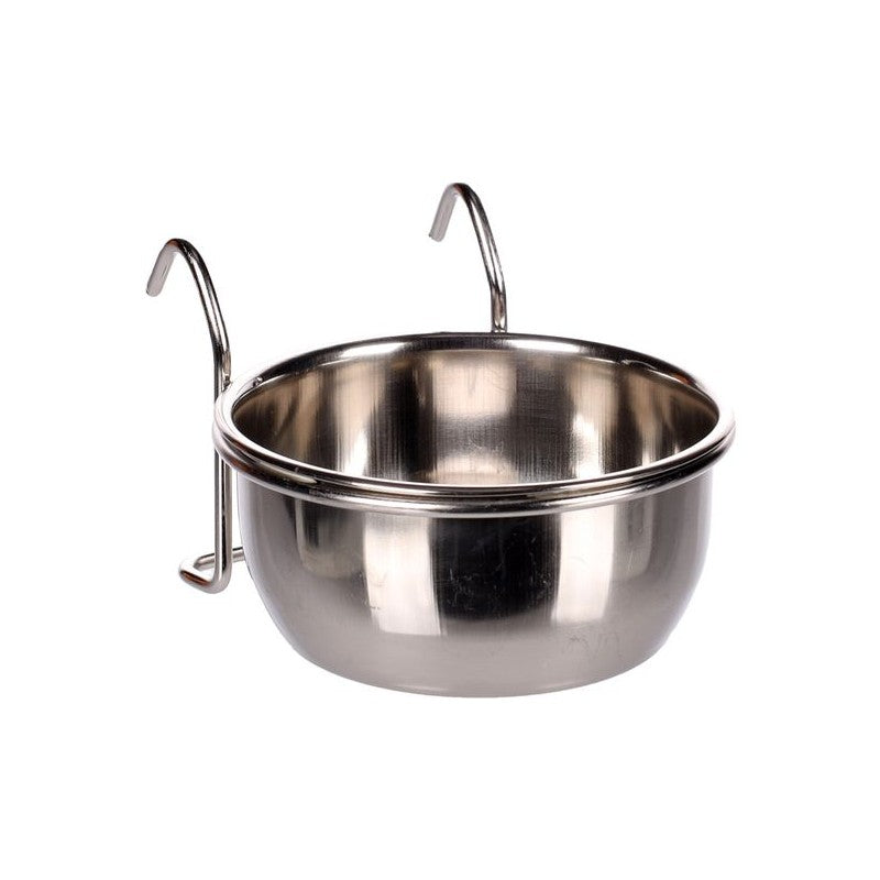 DUVO COMEDERO ACERO CON GANCHOS 12CM