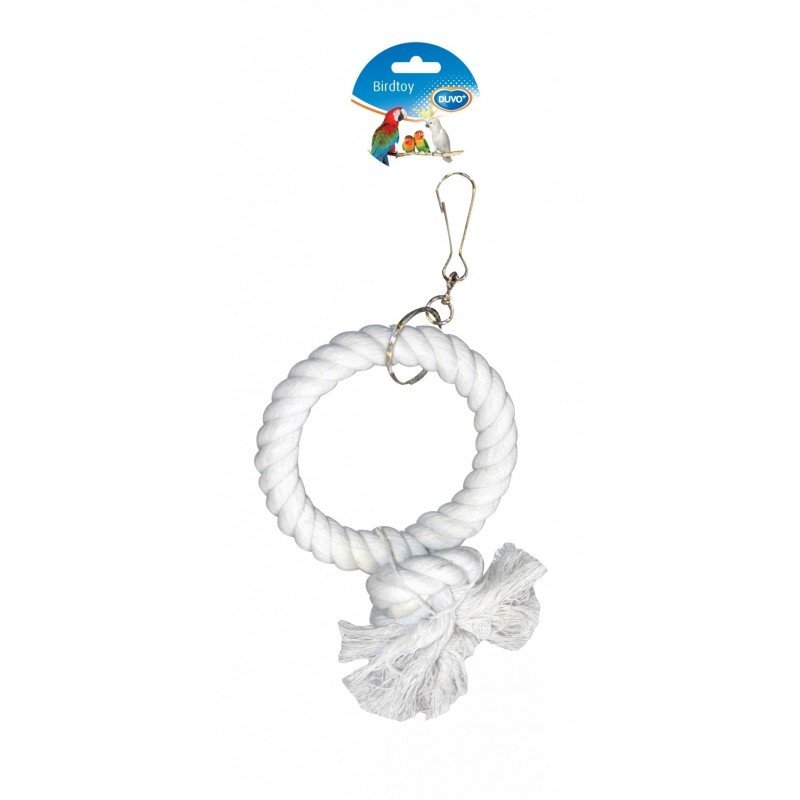 DUVO JUGUETE LORO CUERDA 1 ANILLO 17 CM