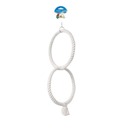 DUVO JUGUETE LORO CUERDA 2 ANILLOS 50 CM