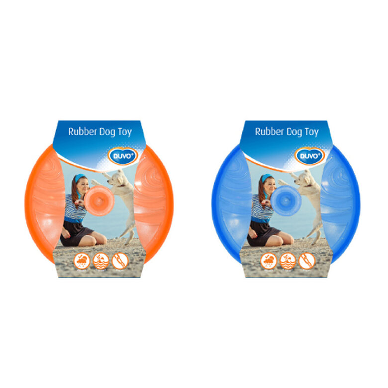 DUVO JUGUETE PERRO TPR FRISBEE CON LUZ 20CM